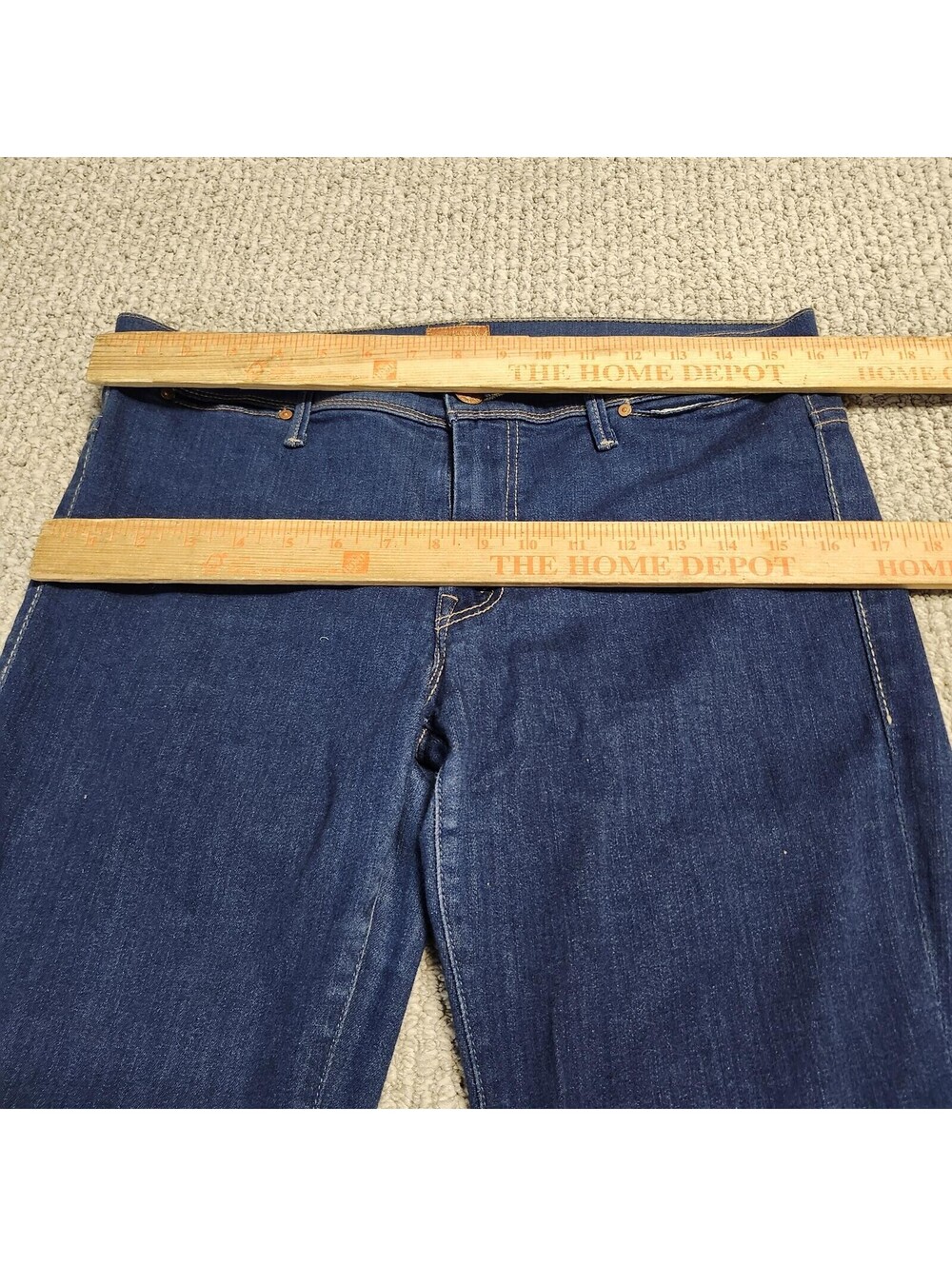 Mother The Curfew Blue Skies and Promises Flared Jeans Size 32 - Picture 2 of 13